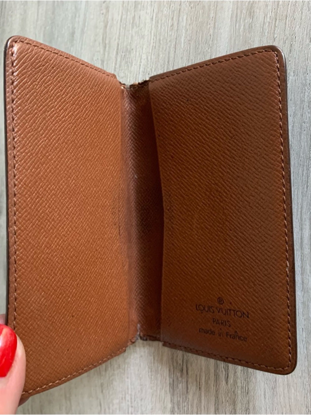 Vintage Compact Louis Vuitton card holder in dark brown monogram canvas. - Picture 7 of 12
